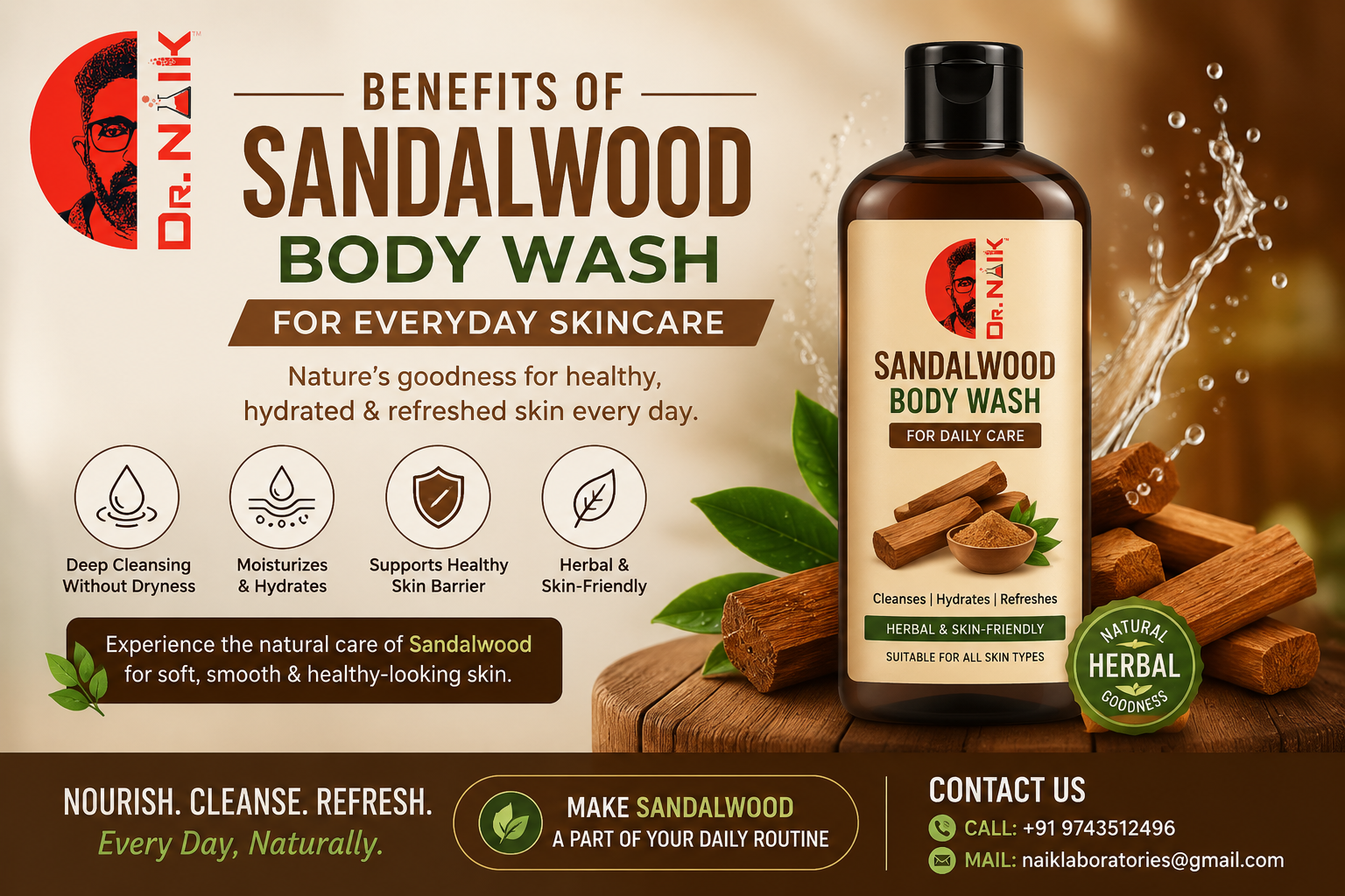 Sandalwood Body Wash