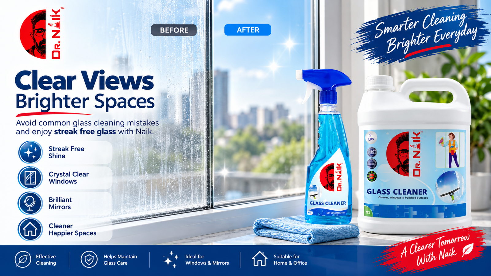 streak free glass cleaner