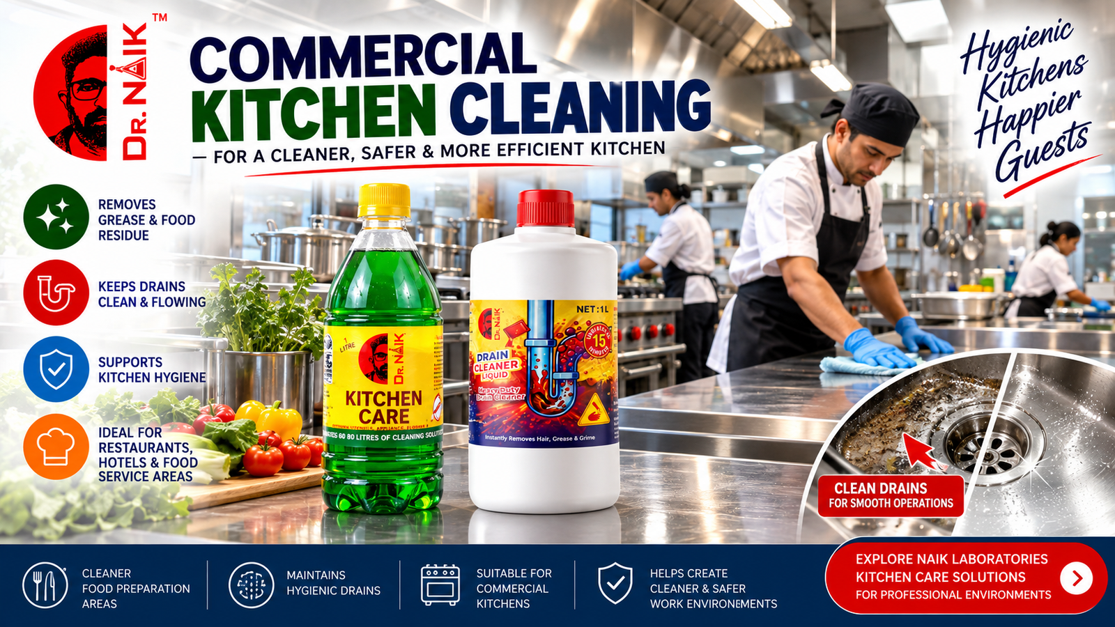 commercial kitchen cleaning