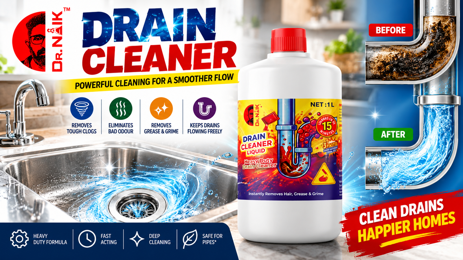 kitchen drain cleaning