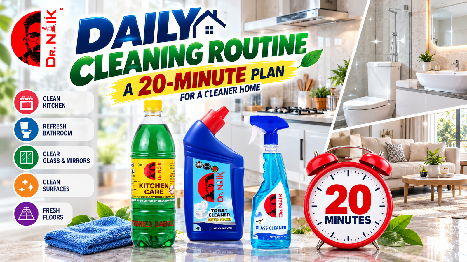 daily cleaning routine